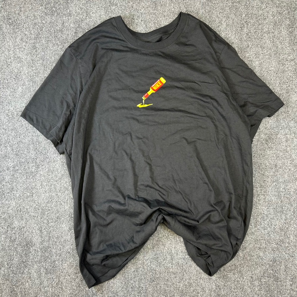 Nike Sportswear Sweet Heat Graphic T-Shirt Mens XXL Black Saucy Soles Hot Sauce
